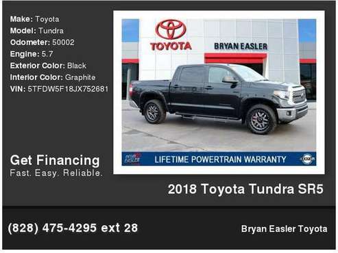 2018 Toyota Tundra SR5 - - by dealer - vehicle for sale in Hendersonville, NC