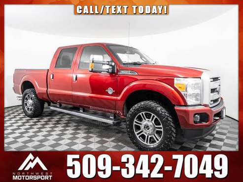 *LEATHER* 2015 *Ford F-350* Lariat Platinum 4x4 - cars & trucks - by... for sale in Spokane Valley, WA