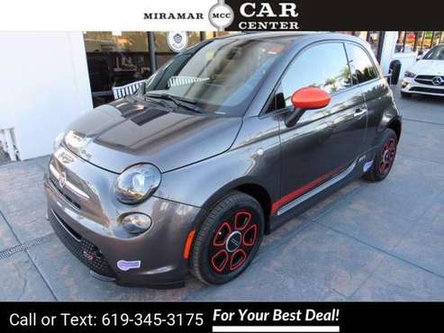 2018 FIAT 500e hatchback Granito Gray - - by dealer for sale in San Diego, CA