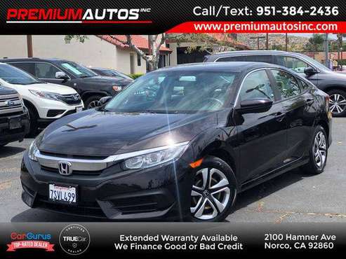 2016 Honda Civic Sedan LX LOW MILES! CLEAN TITLE for sale in Norco, CA