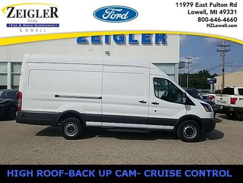 2018 Ford Transit Cargo 350 3dr LWB High Roof Extended Cargo Van with Sliding Passenger Side Door for sale in Lowell, MI