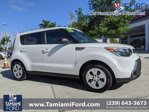 2015 Kia Soul Clear White For Sale *GREAT PRICE!* - cars & trucks -... for sale in Naples, FL