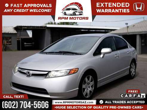 2006 Honda Civic LX 5SPD 5 SPD 5-SPD FOR ONLY 106/mo! - cars & for sale in Phoenix, AZ