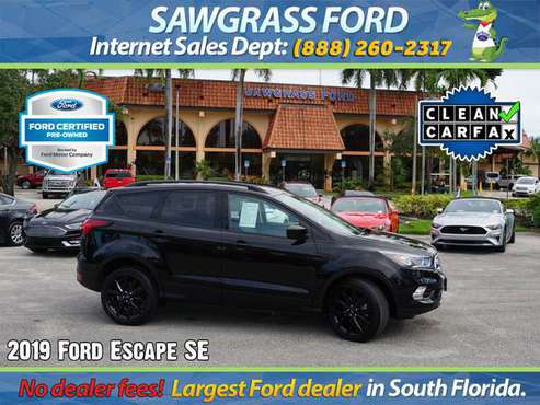 100k mi. warranty - 2019 Ford Escape SE - Stock # 99540L for sale in Sunrise, FL
