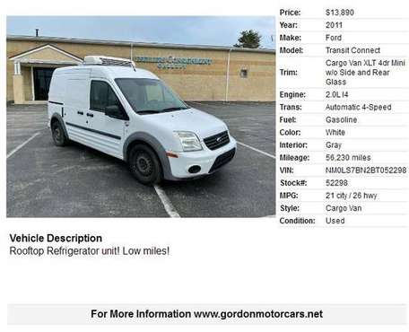 Ford Transit Connect XLT Reefer Van 56K Miles - cars & for sale in Malvern, PA