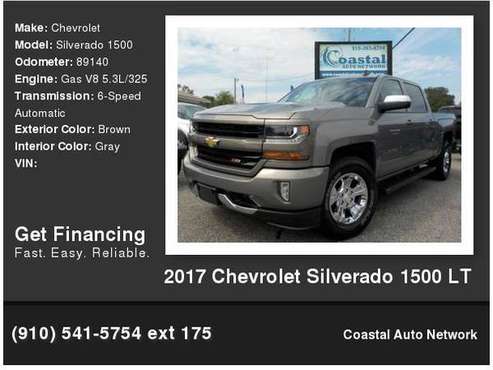 2017 Chevrolet Chevy Silverado 1500 Lt - - by dealer for sale in Southport, NC