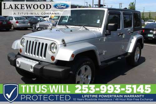 ✅✅ 2010 Jeep Wrangler Unlimited 4WD 4dr Sahara Convertible for sale in Lakewood, WA