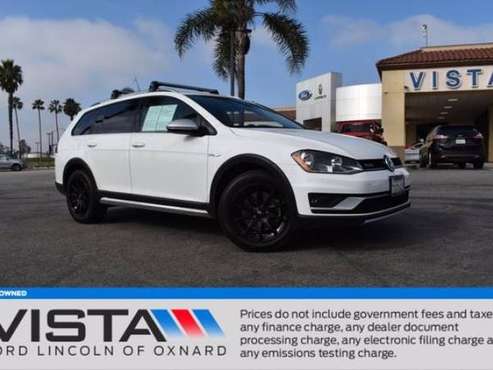 2017 VW Volkswagen Golf Alltrack SE hatchback PURE WHITE - cars & for sale in Oxnard, CA