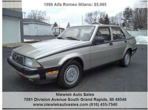 1988 Alfa Romeo Milano Gold stk 2543 - - by dealer for sale in Grand Rapids, MI