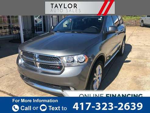2013 Dodge Durango Crew AWD 4dr SUV suv Gray - cars & trucks - by... for sale in Springdale, MO