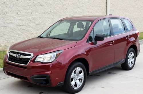 Deep Red 2018 Subaru Forester - 6 Speed - 1 Owner - Backup Cam for sale in Raleigh, NC