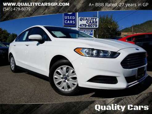 2014 Ford Fusion S * 2-OWNERS, BLUETOOTH, GAS SAVER* Sharp Sedan!! for sale in Grants Pass, OR