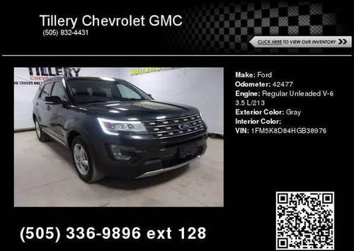 2017 Ford Explorer XLT - - by dealer - vehicle for sale in Moriarty, NM