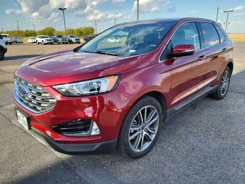 2019 Ford Edge Titanium, PANO ROOF, LOW MILES for sale in Mc Gregor, TX
