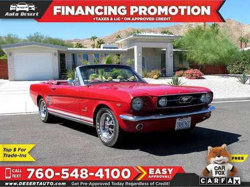 1966 Ford *Mustang* *GT* *289* for sale in Palm Desert , CA