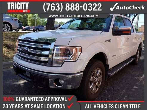 2013 Ford F150 F 150 F-150 LARIAT For Only 285/mo for sale in Columbia Heights, MN
