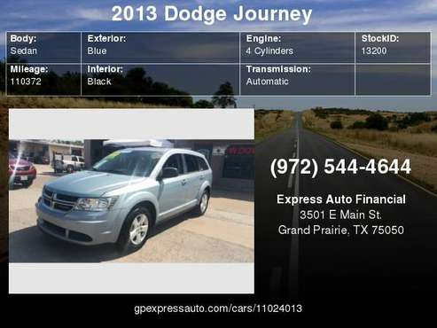 2013 Dodge Journey FWD 4dr SE for sale in Grand Prairie, TX