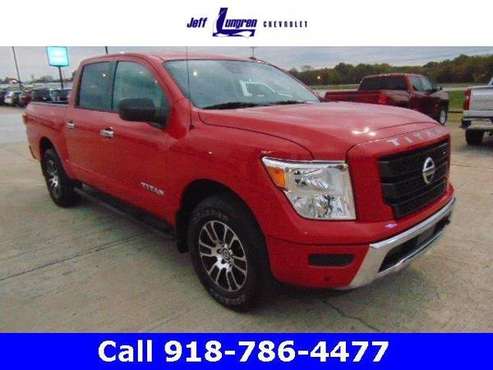 2021 Nissan Titan SV pickup Red - - by dealer for sale in Grove, AR