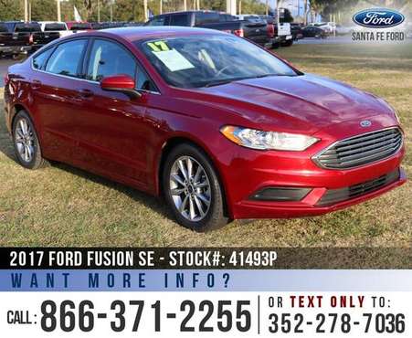 2017 FORD FUSION SE Backup Camera, EcoBoost, Touchscreen for sale in Alachua, FL