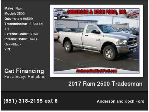 2017 Ram 2500 Tradesman - - by dealer - vehicle for sale in North Branch, MN