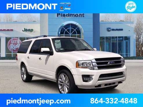 2017 Ford Expedition EL White Platinum Priced to SELL! - cars & for sale in Anderson, SC