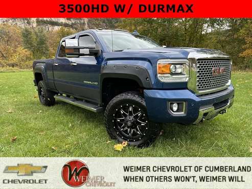 2016 GMC Sierra 3500HD Denali Crew Cab SB 4WD for sale in Cumberland, MD