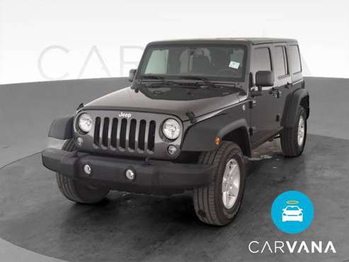 2017 Jeep Wrangler Unlimited Sport SUV 4D suv Black - FINANCE ONLINE... for sale in NEWARK, NY