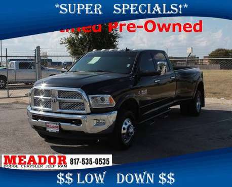 2018 Ram 3500 Laramie - Low Rates Available! for sale in Burleson, TX