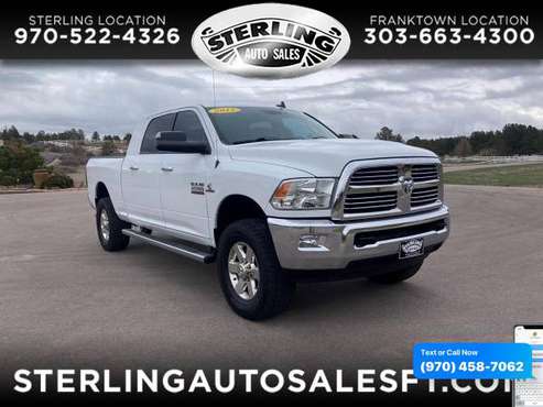 2015 RAM 2500 4WD Mega Cab 160 5 Lone Star - CALL/TEXT TODAY! - cars for sale in Sterling, CO