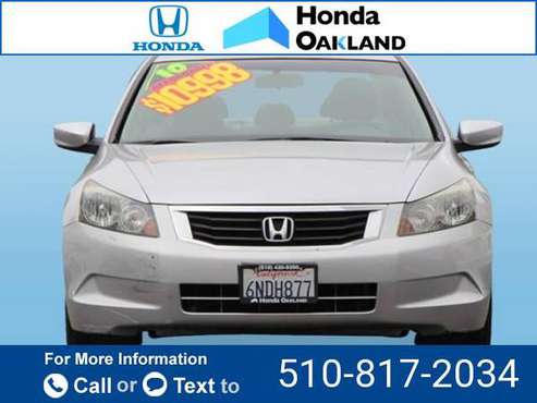 2010 Honda Accord LX sedan Alabaster Silver Metallic for sale in Oakland, CA