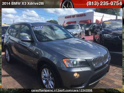 2014 BMW X3 Xdrive28i Xdrive28i Sports ACT for sale in TAMPA, FL
