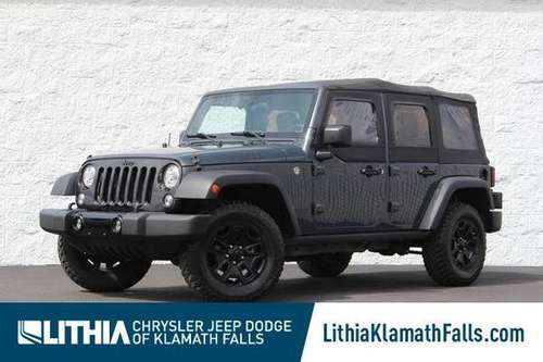 2017 Jeep Wrangler Unlimited 4x4 4WD Certified Willys Wheeler SUV for sale in Klamath Falls, OR