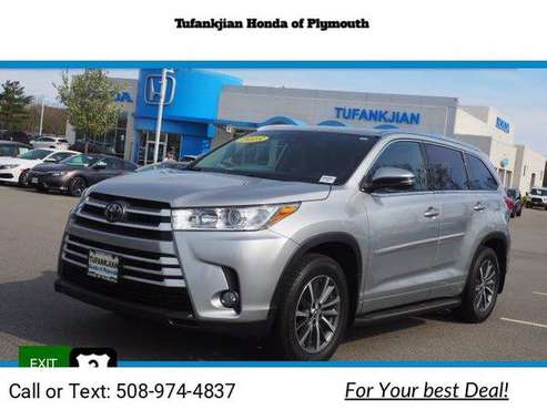 2018 Toyota Highlander XLE suv Silver - - by dealer for sale in Plymouth, MA