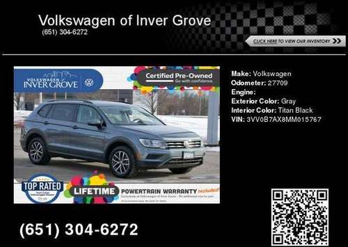 2021 Volkswagen VW Tiguan S - - by dealer - vehicle for sale in Inver Grove Heights, MN