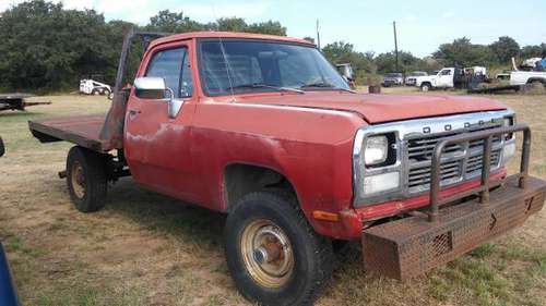 91 dodge diesel 12 valve w250 4x4 cummins diesel for sale in Chico, TX