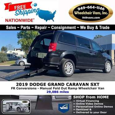 2019 Dodge Grand Caravan SXT Wheelchair Van FR Conversions - Manual... for sale in LAGUNA HILLS, UT