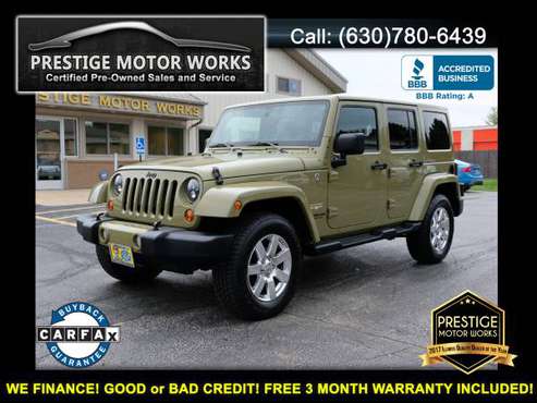2013 Jeep Wrangler AS LOW AS $1500 DOWN FOR IN HOUSE FINANCING! for sale in Naperville, IL