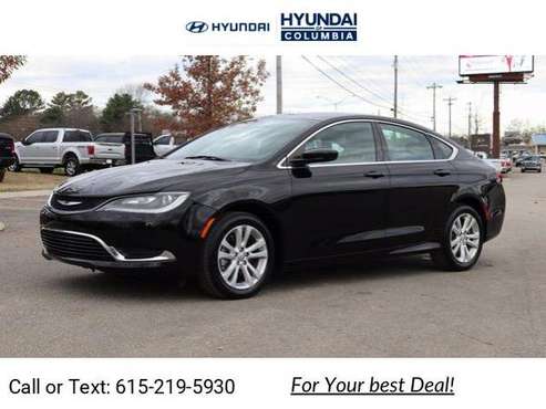 2015 Chrysler 200 Limited hatchback Black - cars & trucks - by... for sale in Columbia , TN