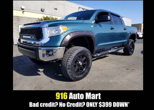 ▄▀▄2015 TOYOTA TUNDRA CREWMAX LIFTED 57K BAD CREDIT?ONLY $399 DOWN!▄ for sale in Sacramento , CA