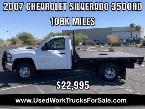 2007 Chevrolet Silverado 3500HD Flatbed Work Truck for sale in Phoenix, TX