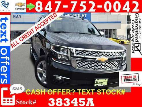 2015 Chevrolet Tahoe LTZ SUV Oct. 21st SPECIAL bad credit ok for sale in Fox_Lake, IL