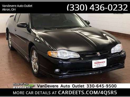 2004 Chevrolet Monte Carlo SS Supercharged, Black for sale in Akron, OH