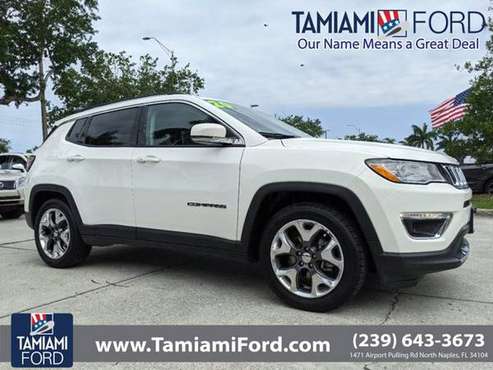 2020 Jeep Compass White Clearcoat Call Now and Save Now! - cars & for sale in Naples, FL