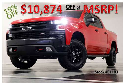 WAY OFF MSRP! NEW Red 2021 Chevy Silverado 1500 LT Trail Boss 4X4... for sale in Clinton, IA