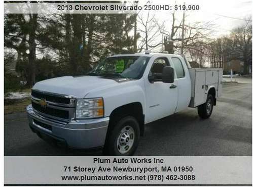 2013 CHEVY SILVERADO 2500 4dr EXTENDED CAB 4X4 UTILITY BODY for sale in Newburyport, MA