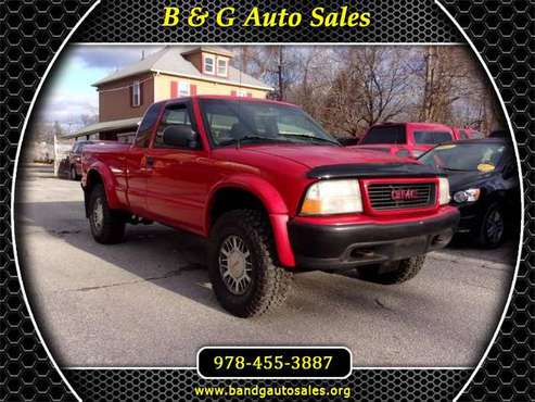 2000 GMC Sonoma SL Ext. Cab Short Bed 4WD for sale in North Chelmsford, MA
