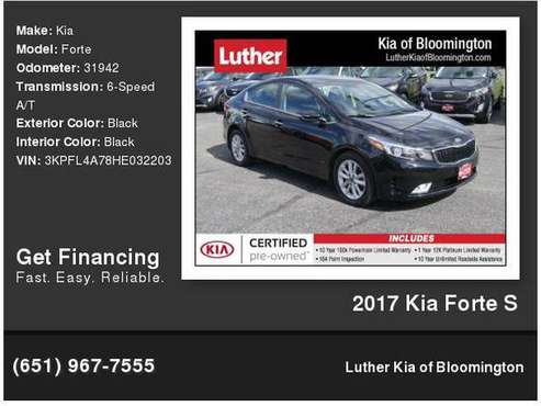 2017 Kia Forte S for sale in Bloomington, MN