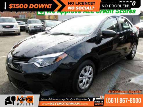 189/mo - 2016 Toyota Corolla L 4Speed 4 Speed 4-Speed AT L 4 Speed for sale in West Palm Beach, FL