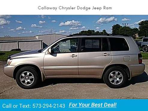 2005 Toyota Highlander V6 suv Sonora Gold Pearl for sale in Fulton, MO