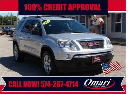 2012 GMC Acadia FWD 4dr SL . Guaranteed Credit Approval! for sale in South Bend, IN